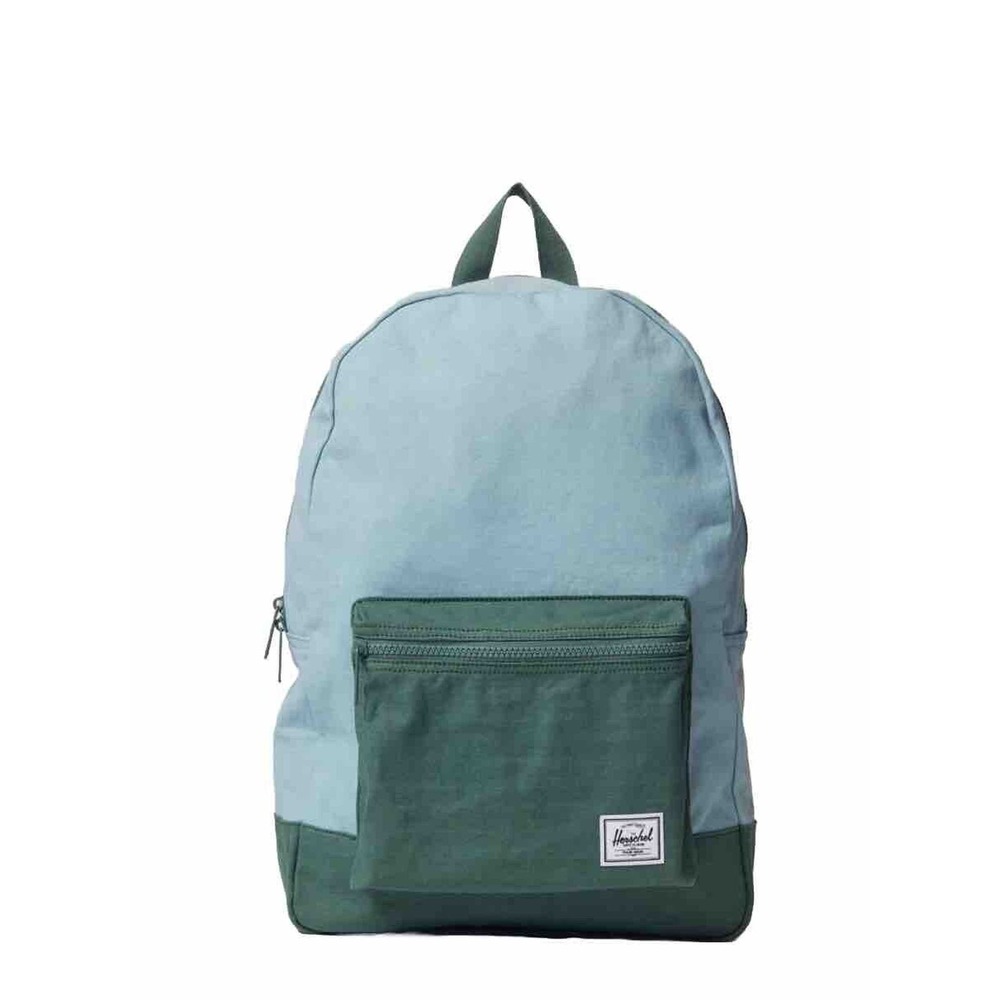 New Herschel Supply Co Daypack Backpack Washed Colorblock‎ Slate + Dark Forest
